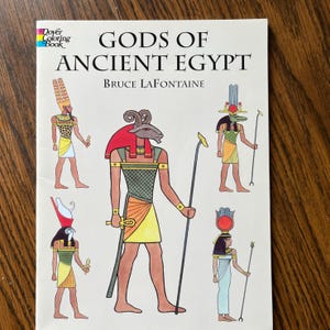 Gods of Ancient Egypt - Coloring Book - Ancient Egypt Civilization History Softcover - Bruce LaFontaine