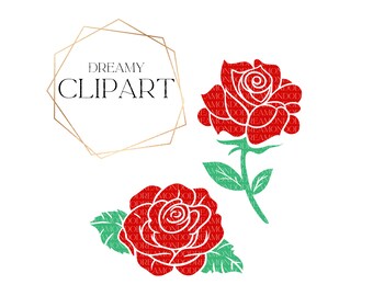 Rose SVG, Rose PNG, Flower Png, Flower SVG, Digital Download,