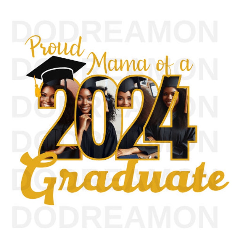 2024 Graduation Frame CANVA Template Graduate Grad Class of 2024 ...