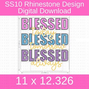 Gesegnete Strass & SVG Bundle Vorlage DIGITAL Download