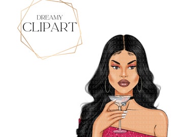 Boss Martini Queen, Queen, Woman Clipart, Queen Clipart
