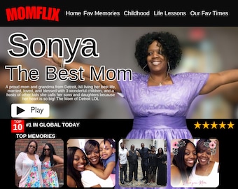 MomFlix Mother's Day Mom Frame CANVA Template