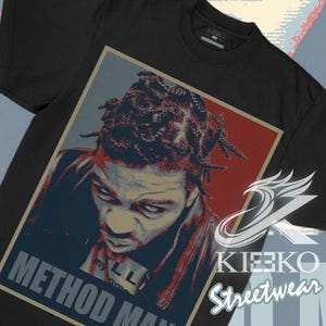 Camiseta gráfica de peso pesado de Method Man