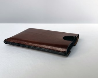 Business card leather case