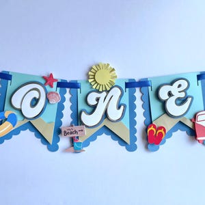 The Big One High Chair Banner, The Big One Surf, Surfing Birthday, Surf 1st Birthday, Beach Decorations, First Wave, First Birthday, Banner