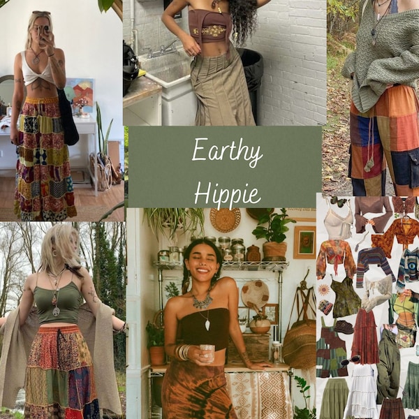 Caja misteriosa de ropa estética Earthy Hippie Style Bundle