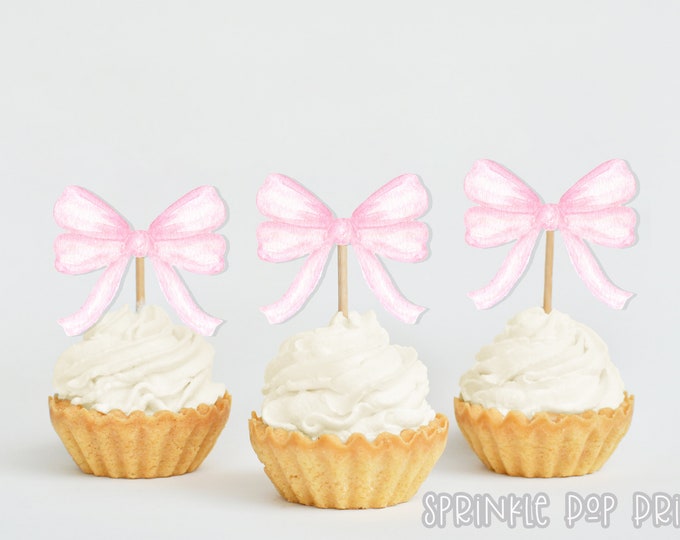 Baby In Bloom Cupcake-Topper – 24 Stück, Rosa Blumen, „It’s A Girl“, Für Babyparty & Gender Reveal