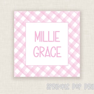 Roze aquarel pastel | Afdrukbare bijlagekaart | Cadeaukaartje | Aangepaste kaarten | Gepersonaliseerde kaartsjabloon