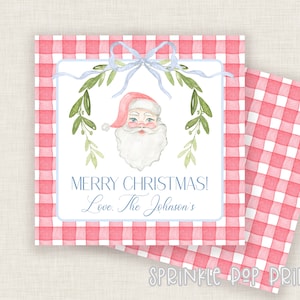 Druckbarer Grandmillenial Geschenkanhänger | Vintage Weihnachtsmann| Druckbare Weihnachts Beilage Karte | Geschenkanhänger | Personalisierte Karten | Personalisierte Kartenvorlage