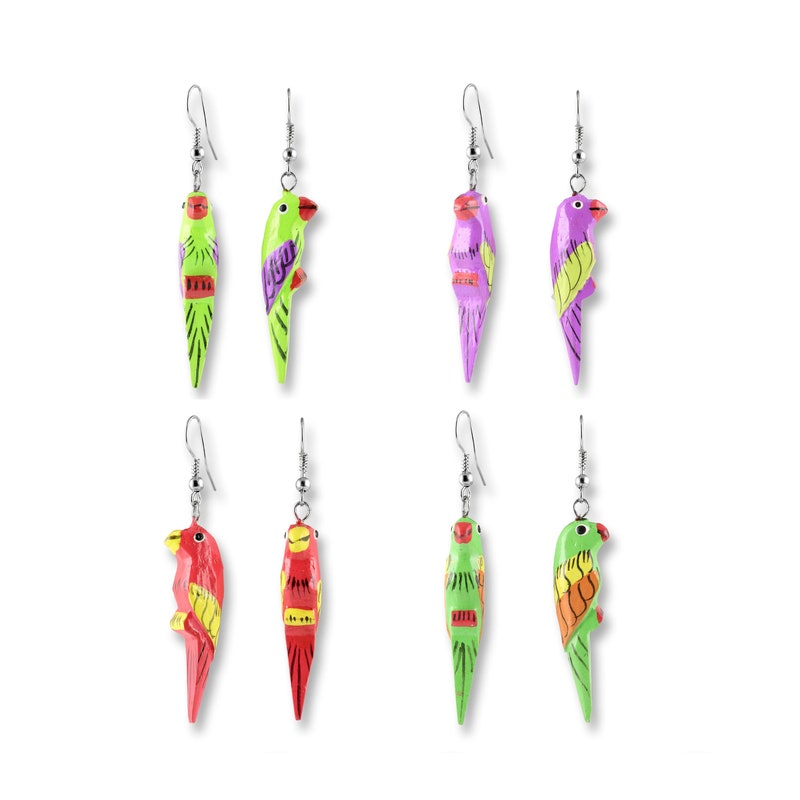 Parrot Earrings - Etsy