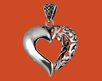 925 Silver Necklace Pendant Heart Heart-shaped Pendant Love Friendship