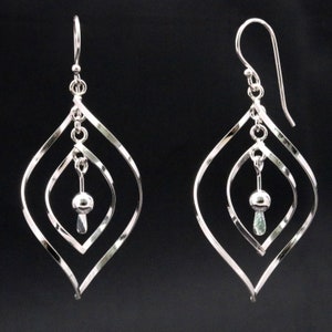 925 silver ladies earrings hanging earrings handmade
