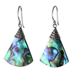 925 Silver Earrings Women&#39;s Earrings Hanging Earrings with Abalone Shell Mother of Pearl