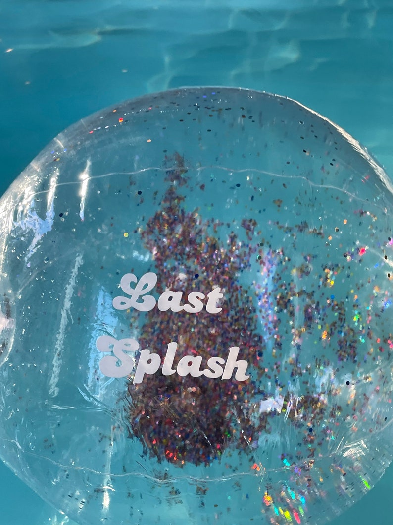 Glitter Sparkle Confetti Beach Ball Personalized for Etsy