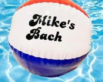 Personalized Classic Beach Ball for Bachelor or Bachelorette Party