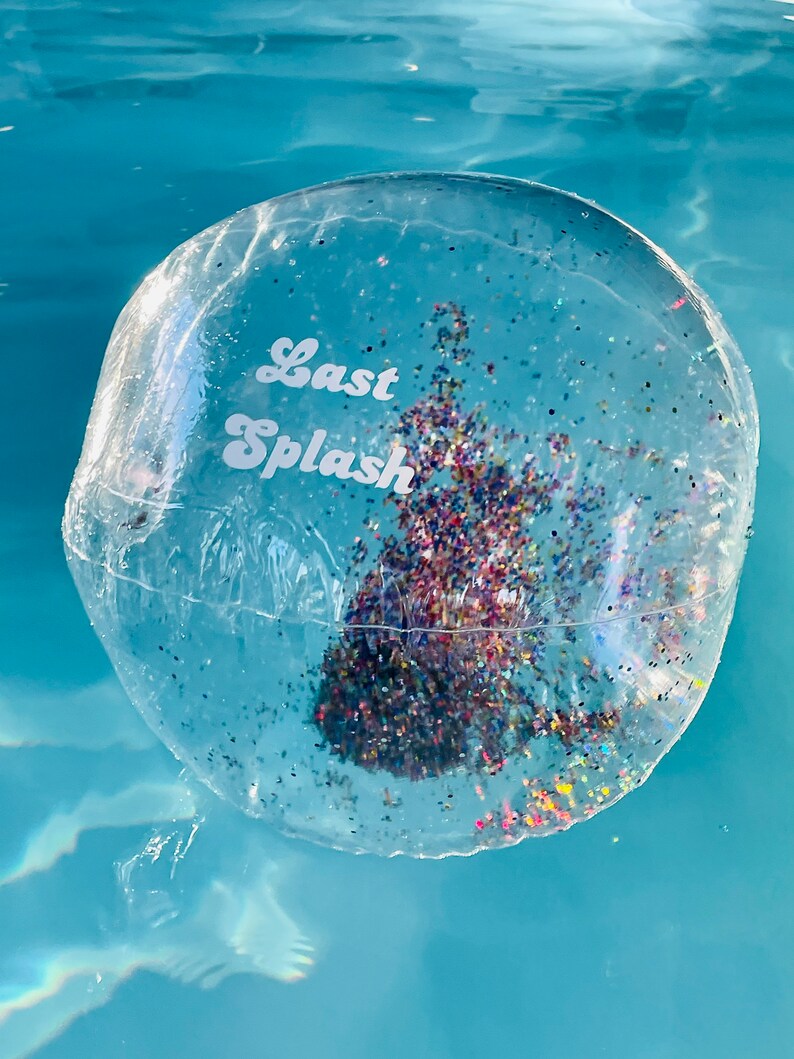 Glitter Sparkle Confetti Beach Ball Personalized for Etsy