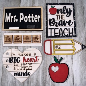 Teacher/School Themed Tiered Tray Kit - DIY