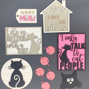Cat Themed Tiered Tray Decor - DIY