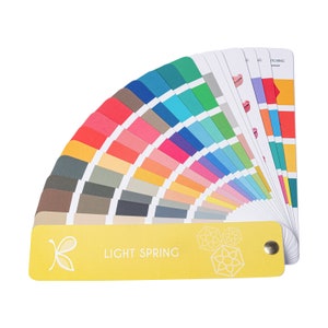 LIGHT Spring Colour Palette for Personal Colour Analysis – 12 Season System Swatch by Kelly Tavora