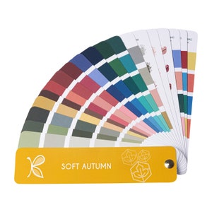 Palette de couleurs d&#39;automne SOFT pour une analyse personnelle des couleurs - Échantillon système 12 saisons par Kelly Tavora
