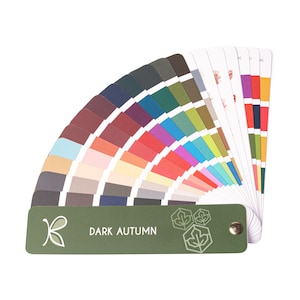 DARK / DEEP Autumn Colour Palette for Personal Colour Analysis – 12 Season System Swatch by Kelly Tavora