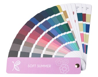 Soft Summer Colour Palette for Personal Colour Analysis – 12 Season System Swatch by Kelly Tavora