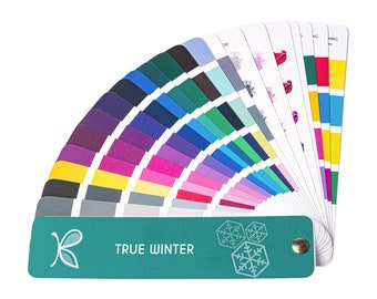 TRUE / COOL Winter Colour Palette Fan by Kelly Tavora - Small Business