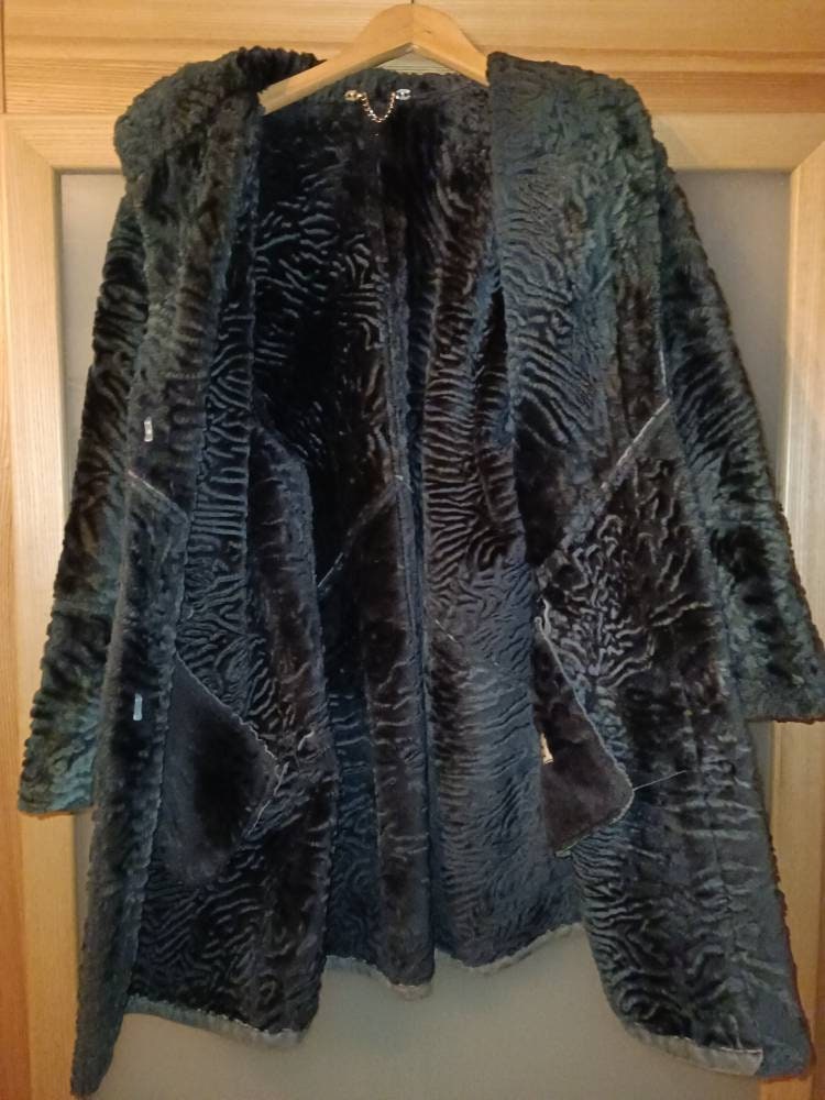 Vintage Tan Women's Shearling Coat 12 14