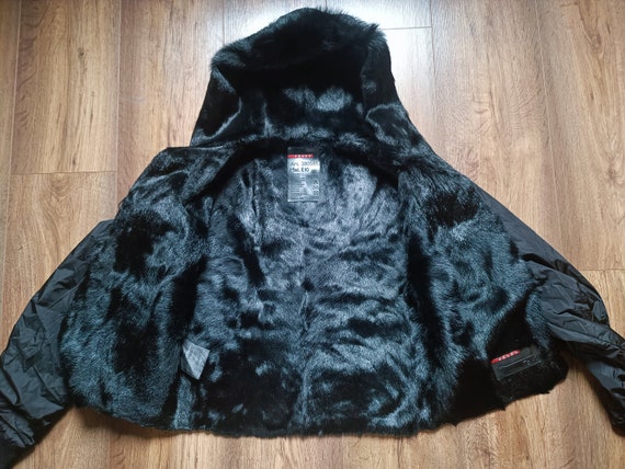 Vintage women PRADA jacket,PRADA dyed goat fur ja… - image 3