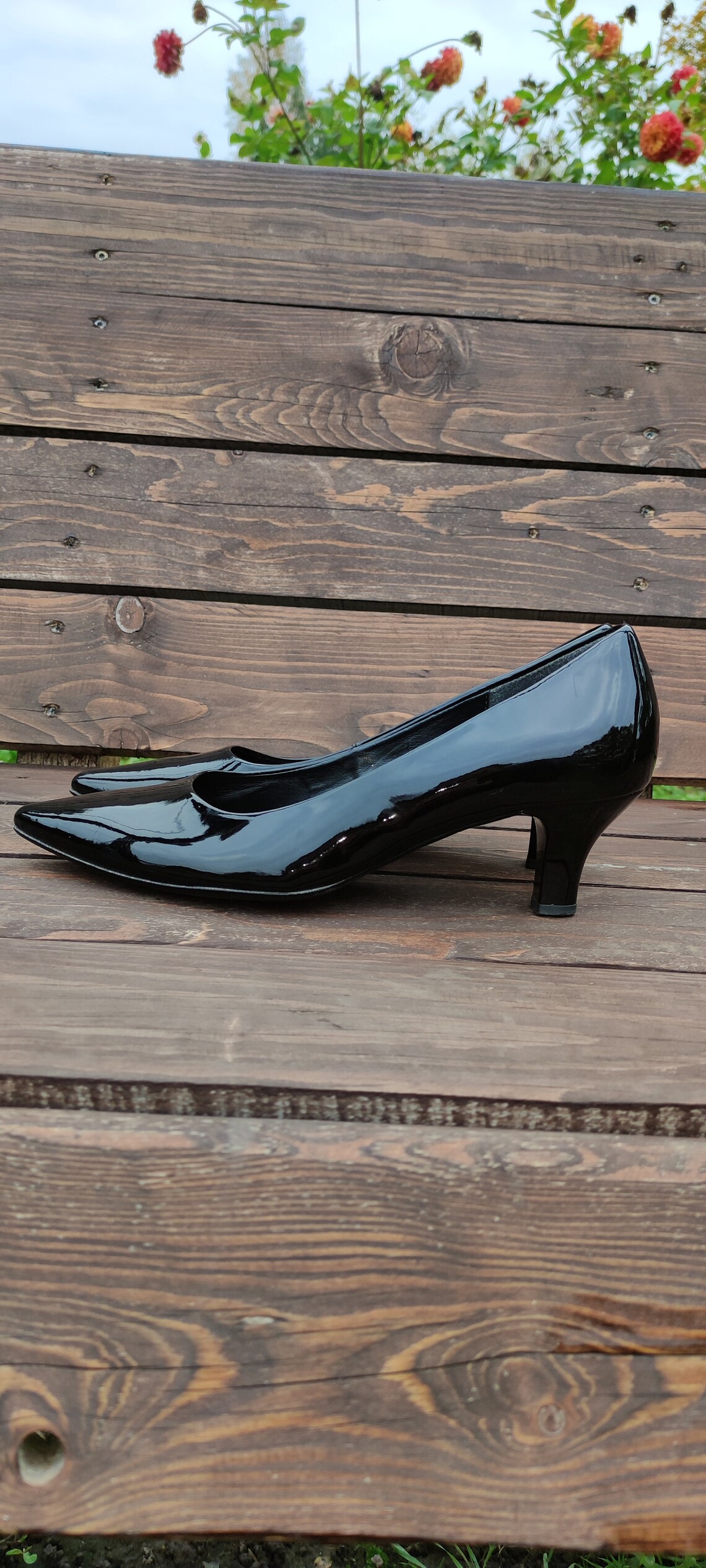 gabor black flat shoes