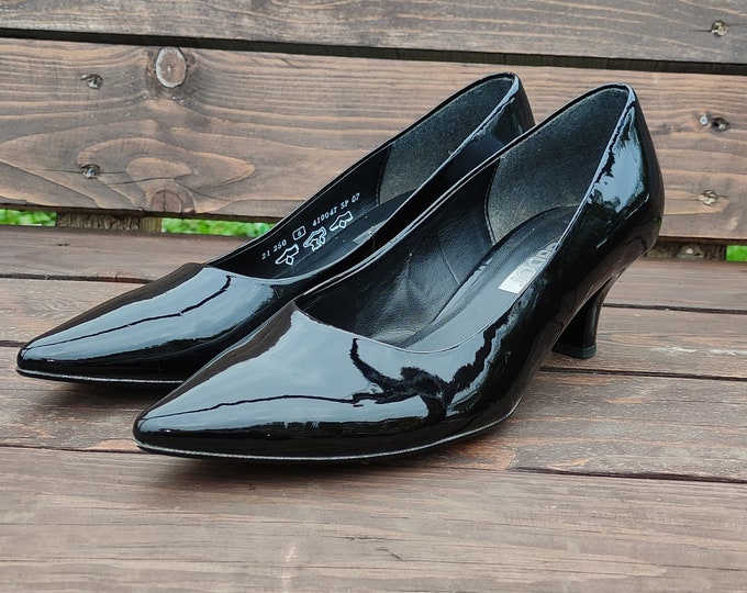 gabor black flat shoes