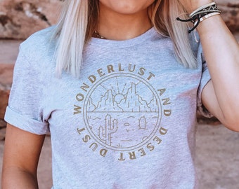 Desert Landscape Shirt, Cactus Shirt, Desert Vibes Shirt Rodeo Shirt, Wild West Tshirt, Long Live Cowgirls Arizona Shirt, Cow Girl Southwest