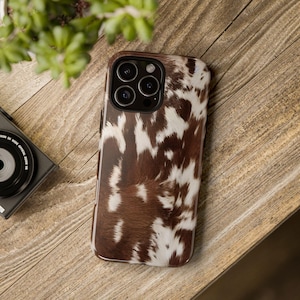 Western Cowhide Phone Case,Cute Animal Print,Cowhide Print Phone Case,iPhone 16 pro case,Western Aesthetic,Perfect for Ranchers and Cowgirls