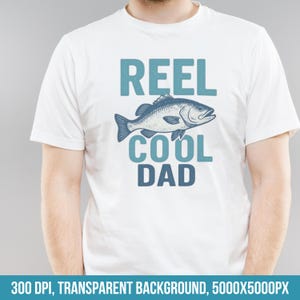 Haspel Cool Dad png, 1e vaderdag, visshirtontwerp voor vaderdag, Coastal Dad png, afbeelding grappige zeebaarsvis, afdrukbaar T-shirt, afdrukbaar T-shirt png