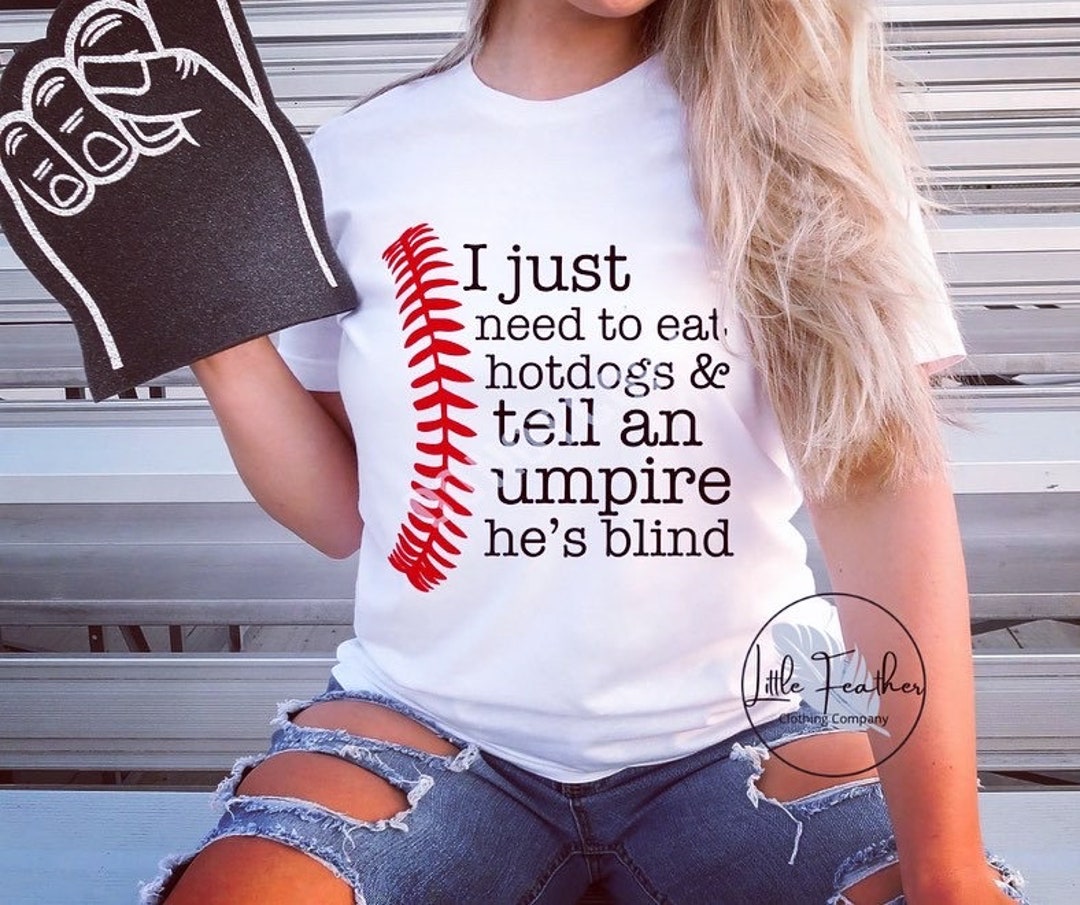 Funny Baseball Tshirt Baseball Mama Tell Umpire He is Blind Etsy