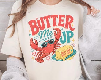 Funny Lobster PNG | Retro Coastal Summer Shirt Design (Digital Download)