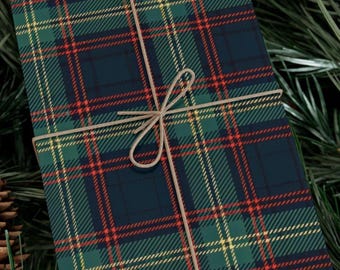 Tartan Plaid Wrapping Paper, Classic Scottish Style