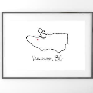 West Coast Print, Kitsilano Beach Vancouver Art, BC Wall Decor, Digital Download, Customizable Souvenir, Travel Print