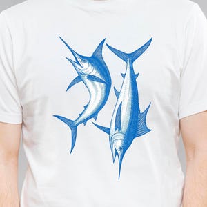 Blue Marlin PNG: Deep Sea Fishing Clipart (Digital Download, 5000x5000 px