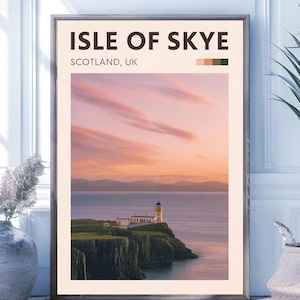 Iscottish highlands digital print, Isle of Skye Art, Scotland Landscape Poster, Old Man of Storr & Trotternish Ridge Download