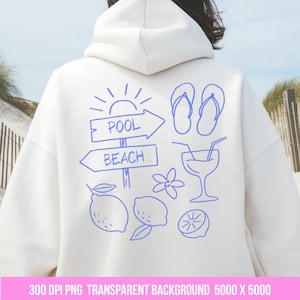 Verano italiano PNG, sudadera de playa PNG, camisetas de playa de verano, estilo abuela costera, camiseta playera, camiseta de vacaciones, fiesta en la piscina