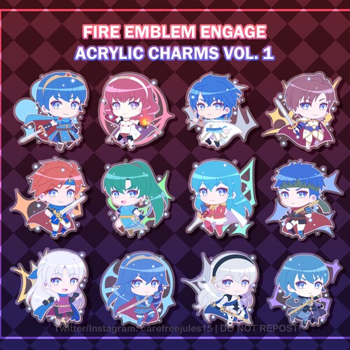 Fire Emblem Engage Acrylic Charms Etsy