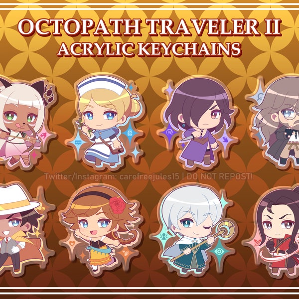 Octopath Traveler 2 Acrylic Keychains Vol. 1