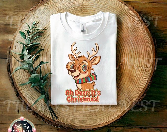 Funny Christmas Reindeer PNG: Xmas Pun Design (Digital Download)