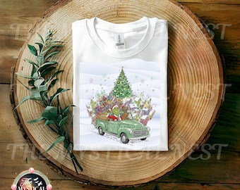 Grinch & Max Whoville Christmas Illustration Retro Truck (Digital Download)