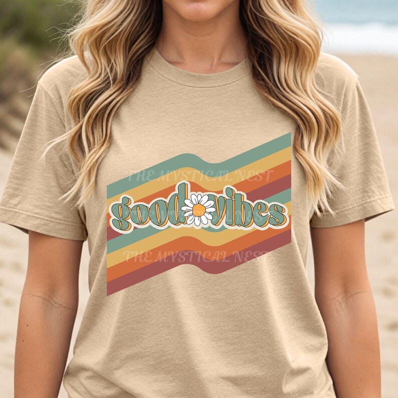 Good Vibes and Retro Vibes PNG Instant Download by the mystical nest