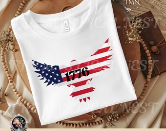 USA Png Patriotic America, 4th of July, Vintage Eagle Sublimation (Digital Download