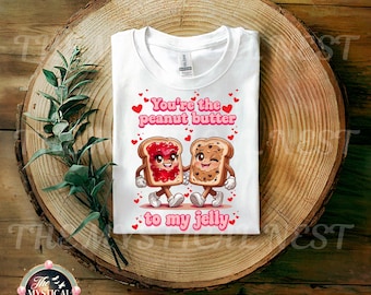 Peanut Butter to My Jelly Shirt - Couple's Matching T-Shirt - Valentine's Day Gift