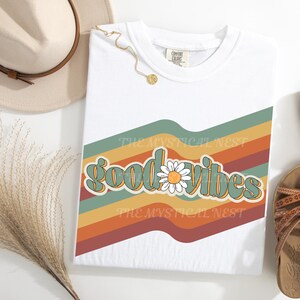 Good Vibes and Retro Vibes PNG Instant Download by the mystical nest