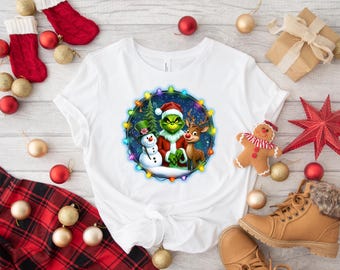Grinch & Friends Christmas Clipart PNG (Digital Download)